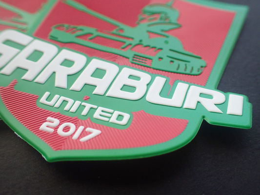 3D Football Sports Logo Wytłaczane plastry TPU na ubrania na zewnątrz