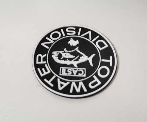 Dostosowane etykiety do druku termotransferowego z logo Silikonowe logo 3D