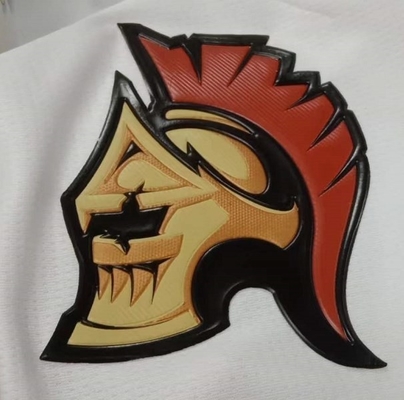 Odzież sportowa Etykiety termotransferowe Drukowanie 3D TPU Plastikowe złote logo