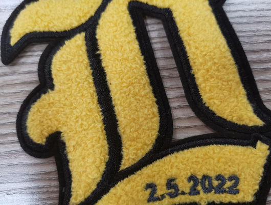 Naszywka do haftowania ręczników na ubrania Selvage Heat Transfer Labels