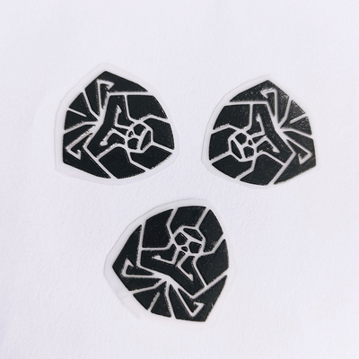 Etykieta silikonowa do przenoszenia ciepła z efektem 3D Animal Black Color