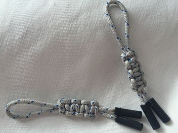 Zindywidualizowany Handcade Paracord Zipper Pull 3 Colours TPU Injection