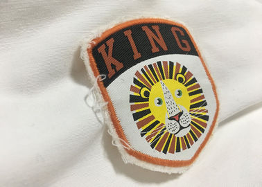 Merrow Border Custom Stitched Patches, Żelazo Ubrania Na Haftowanych Patchesach Do Koszulek