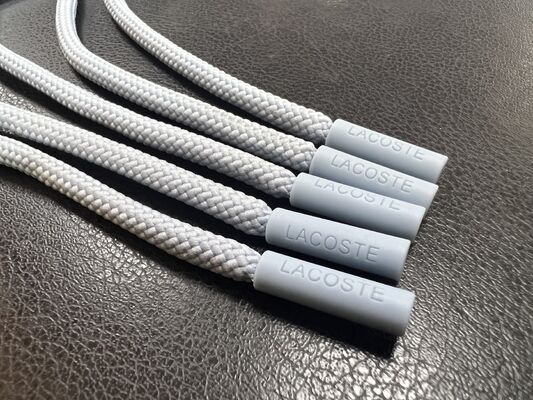 Silikonowy uchwyt do suwaka - Końcówki sznurków do odzieży i akcesoriów (Szary, 5 sztuk)