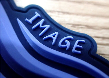 S / M / L Dark Blue 3D Plastry gumowe / Gumowe etykiety na odzież