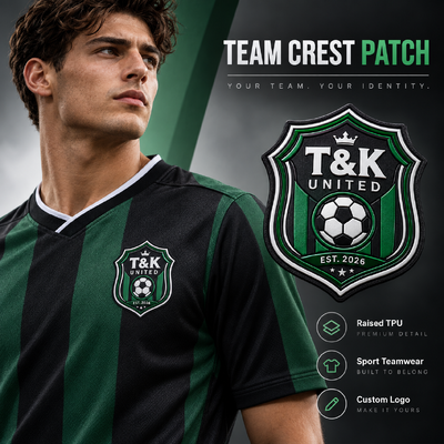 Niestandardowe 3D TPU Team Crest Patches dla futbolowych koszul i odzieży sportowej