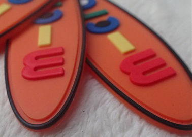 Nietoksyczne owalne kreatywne gumowe naszywki na ubrania / torby dziecięce