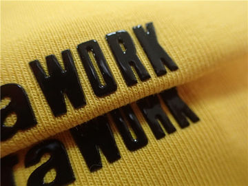 Modne etykiety przenoszenia ciepła do odzieży sportowej Błyszczące czarne silikonowe logo