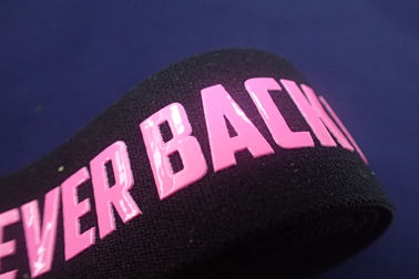 Custom Yoga Gym Jacquard Elastic Band Silicon Sitodruk do bielizny